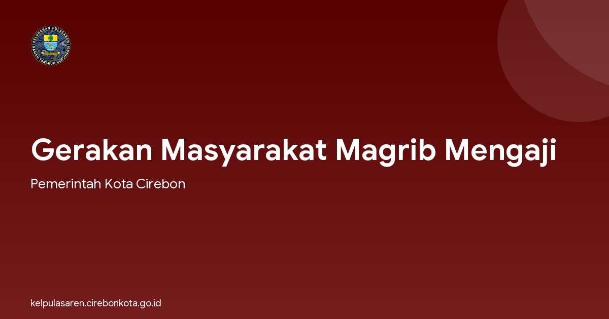Gerakan Masyarakat Magrib Mengaji