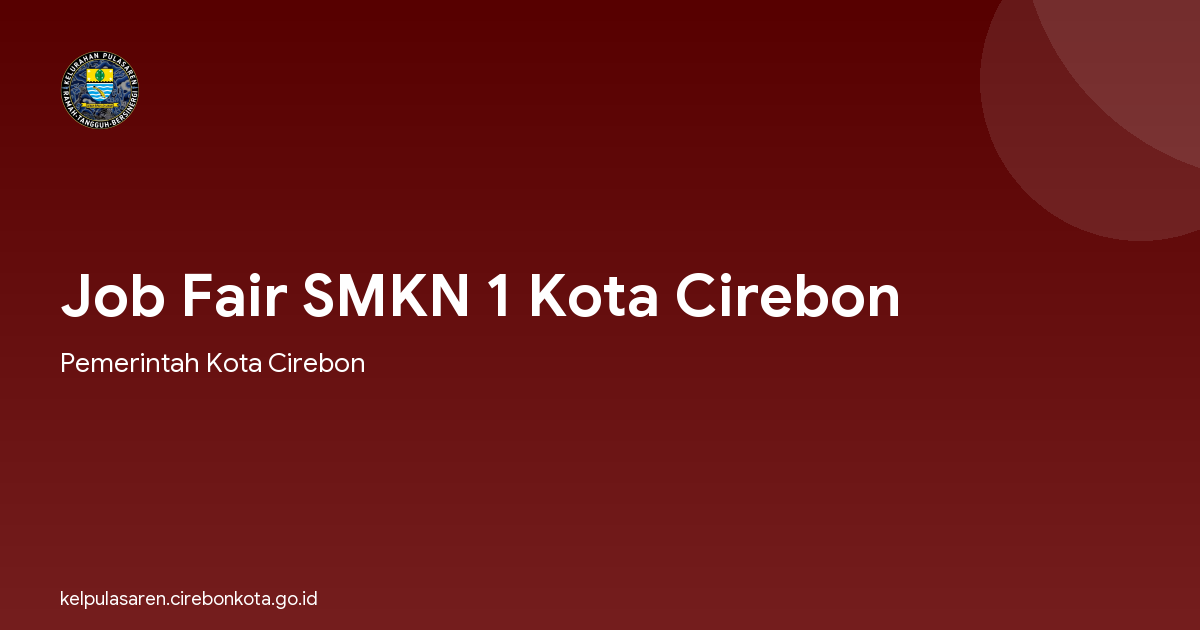 Job Fair SMKN 1 Kota Cirebon