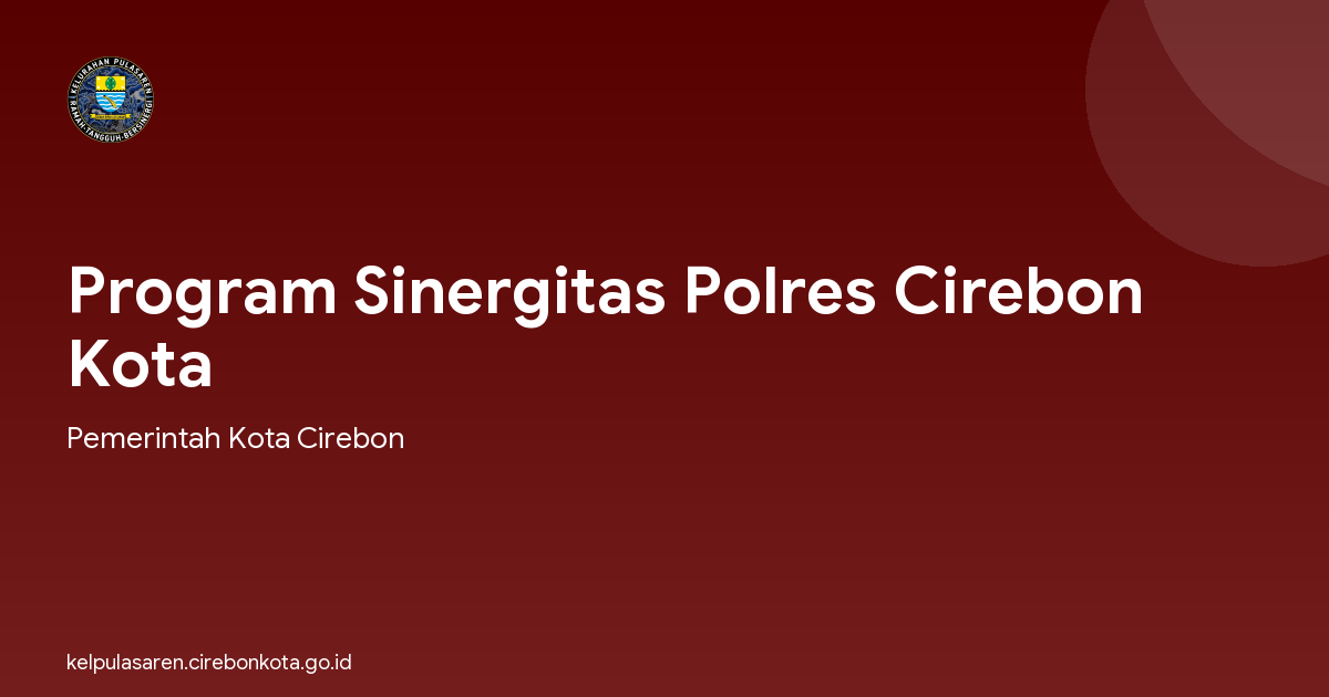 Program Sinergitas Polres Cirebon Kota
