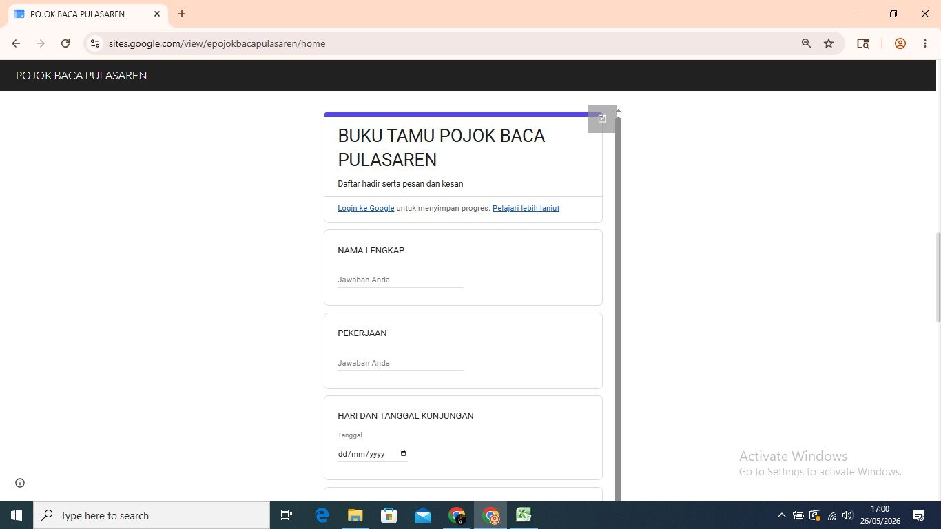 Laporkan Kehadiran dan Umpan Balik Anda di Pojok Baca Secara Digital dan Waktu Nyata
