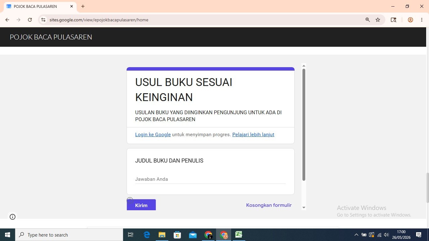 Tulis Judul Buku atau Topik Spesifik yang Anda Inginkan di Pojok Baca Menuju Pengadaan Berbasis Data