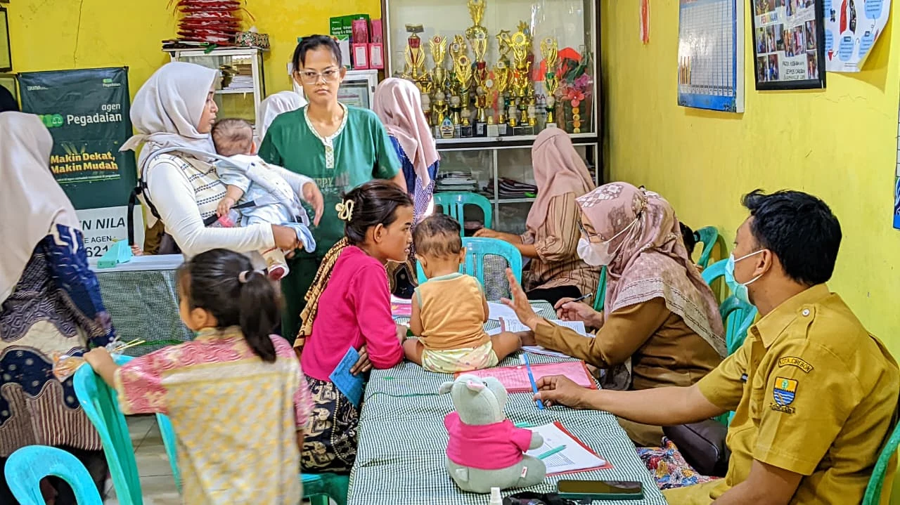 Kegiatan Posyandu Mawar Merah RW 07 Pulobaru Selatan Kelurahan Pulasaren