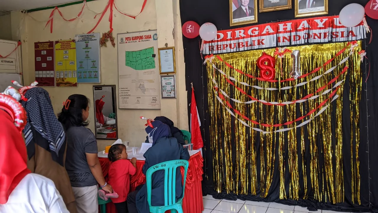 Kegiatan Posyandu Wijaya Kusuma RW 08 Cantilan