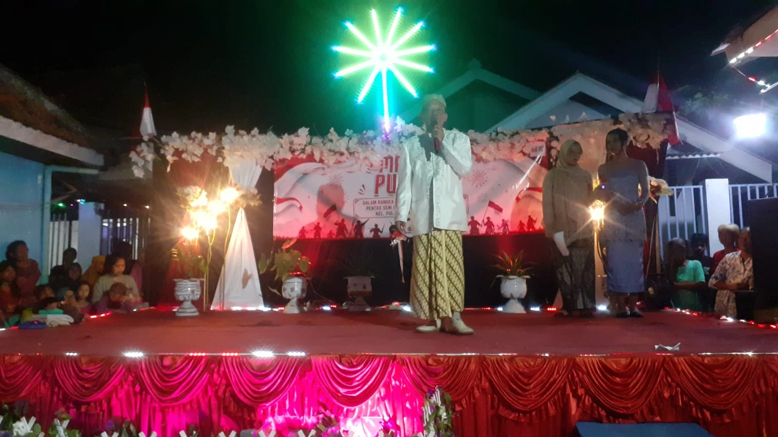 Semarak Malam Puncak HUT RI di RW 08 Cantilan Kelurahan Pulasaren