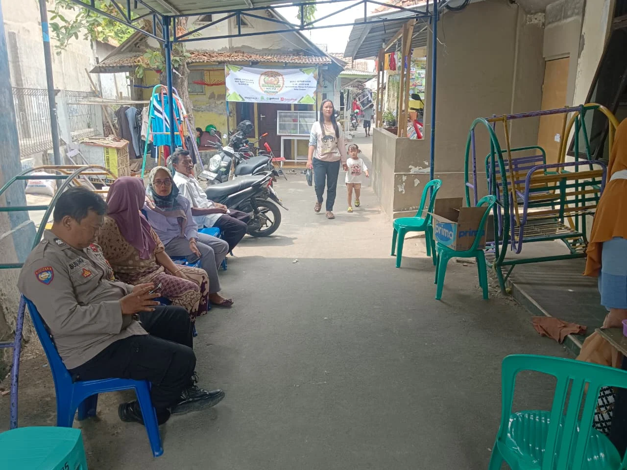 Kegiatan Posyandu Anggrek RW 05 Purwasari Kelurahan Pulasaren