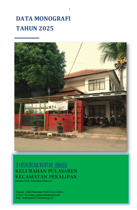 Monografi Kelurahan Pulasaren Tahun 2025